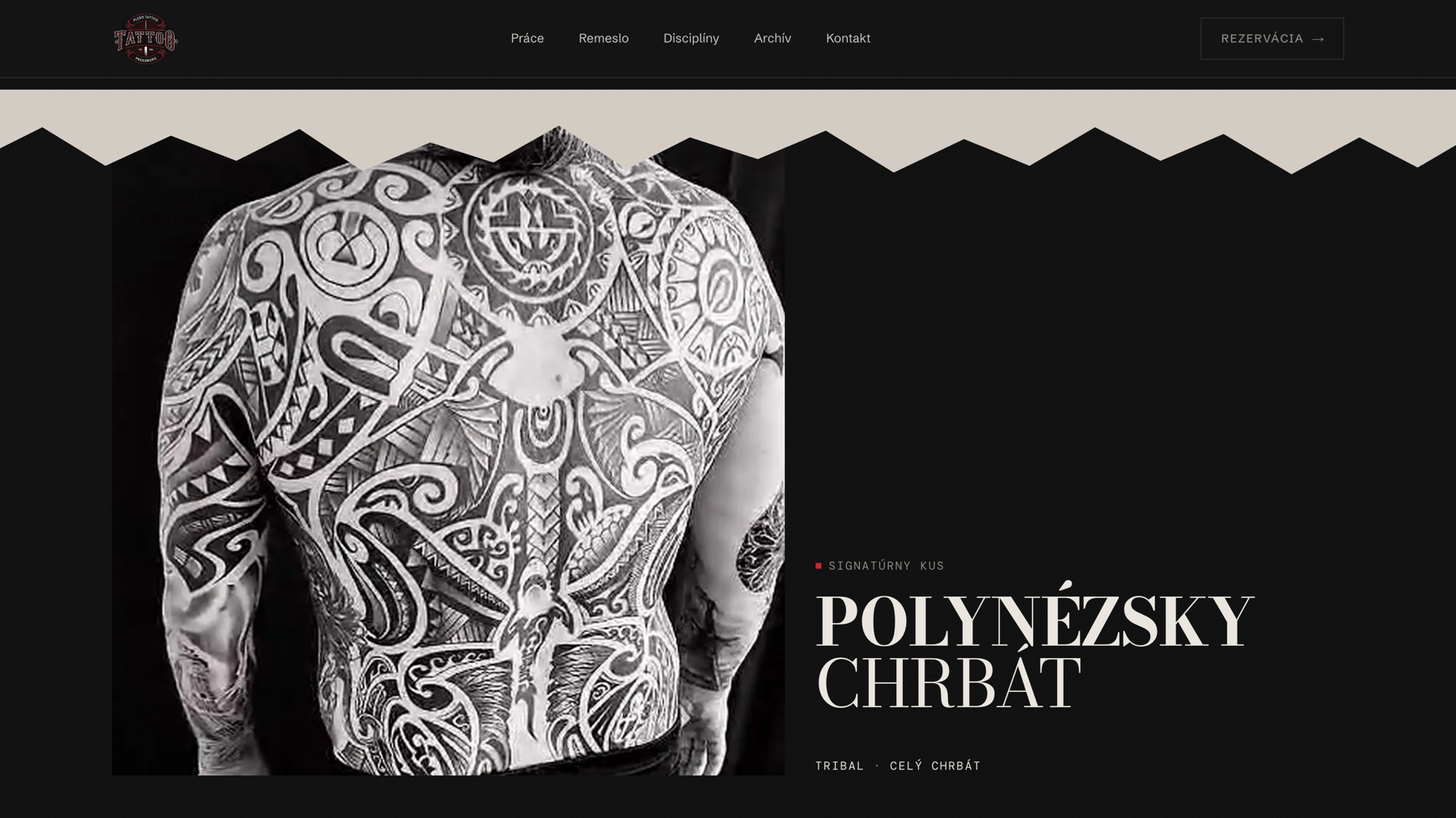 PLEŠO TATTOO s. r. o. – Tetovacie štúdio – Signatúrny kus