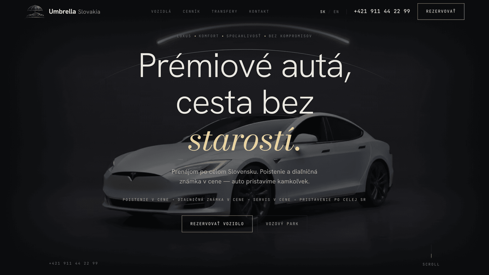 Umbrella Slovakia s.r.o. – Prenájom vozidiel – Domov