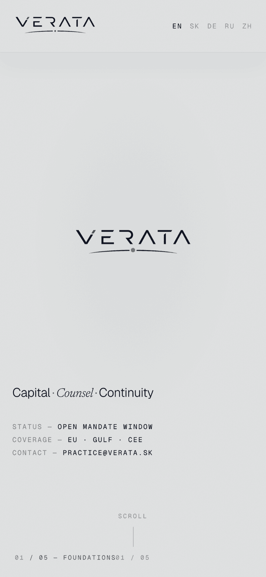 VERATA s.r.o. – Korporátny web – Mobil — domov